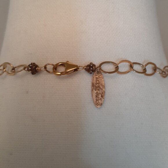 Vannesa Tosoni Plated Silver with Black Stone Necklace - Picture 3 of 10